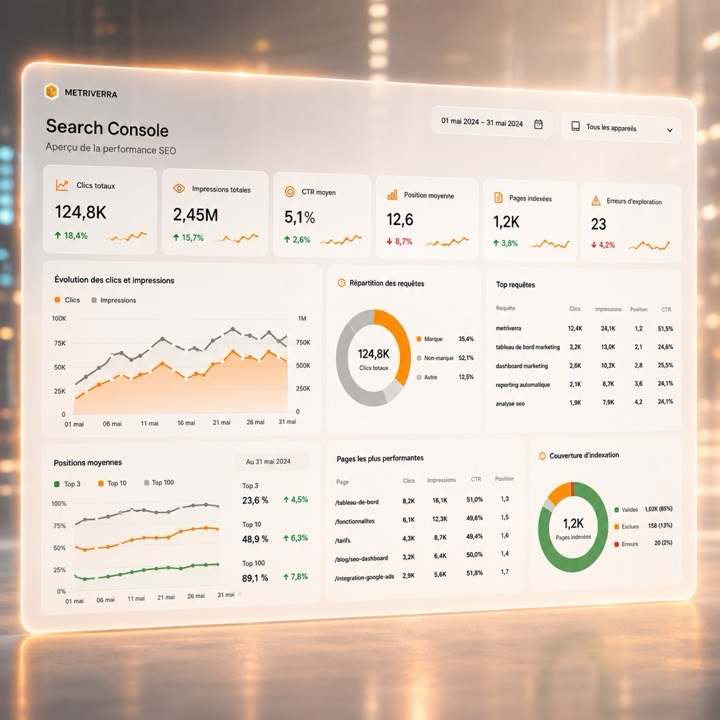 Search Console, organizado